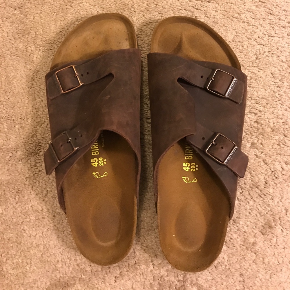 Authentic Birkenstock Zurich Brown Leather Sandals