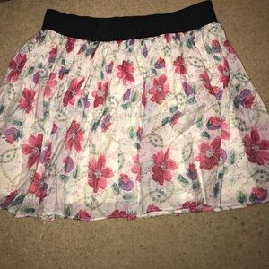 Floral miniskirt