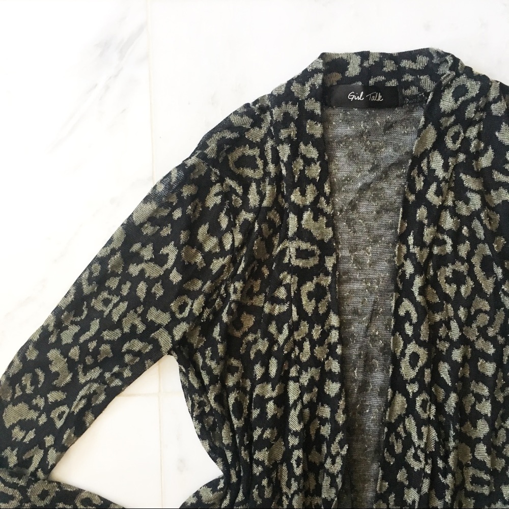 NWOT "Havana" leopard print cardigan