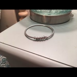 Custom Made Silver Metal Bracelet