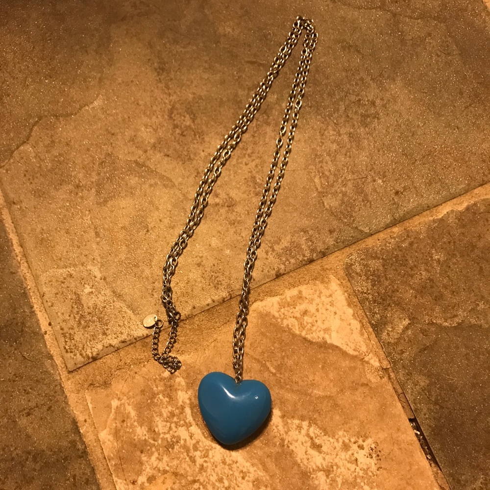Blue Heart Necklace
