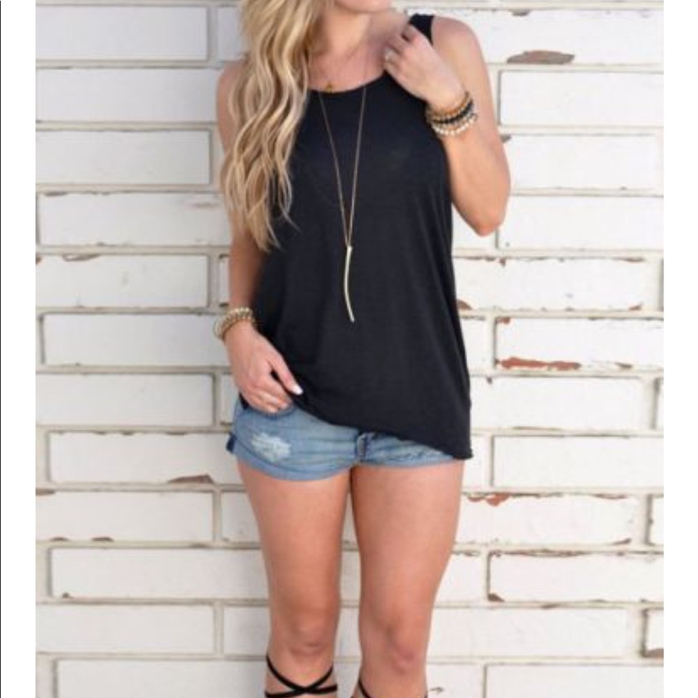 The Dani Open back asymmetrical cotton top - Picture 2 of 4