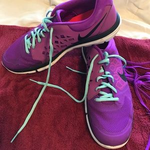 Women's Purple size 12 Nike Fitsole Flex 2015 Run
