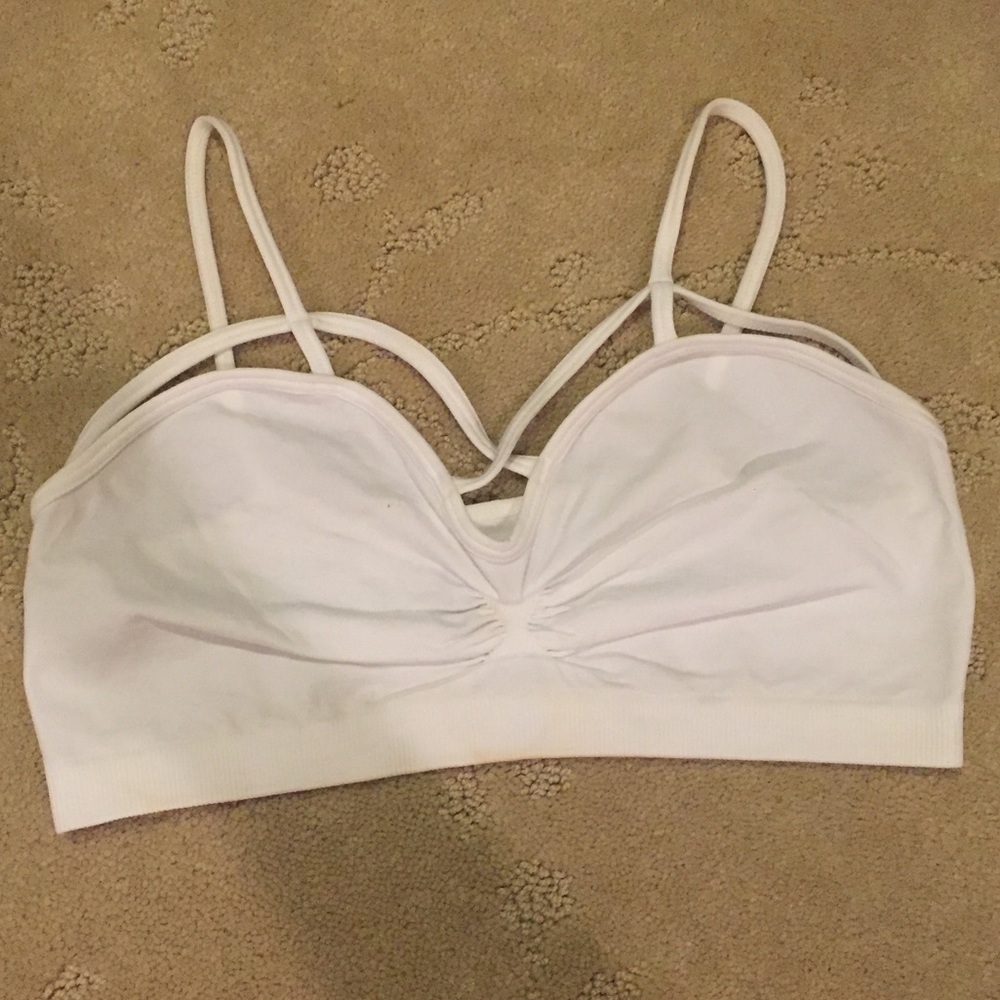 White criss cross bandeau