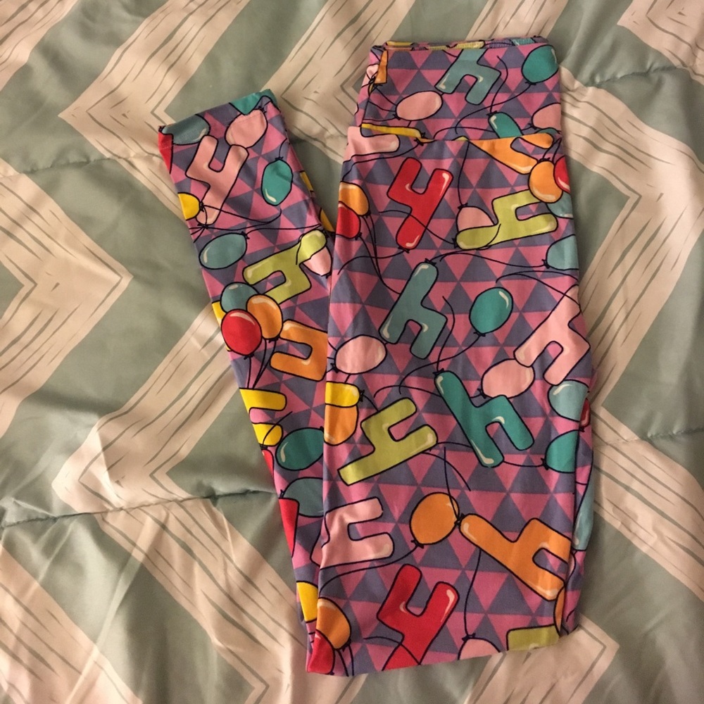 Lularoe OS Birthday leggings