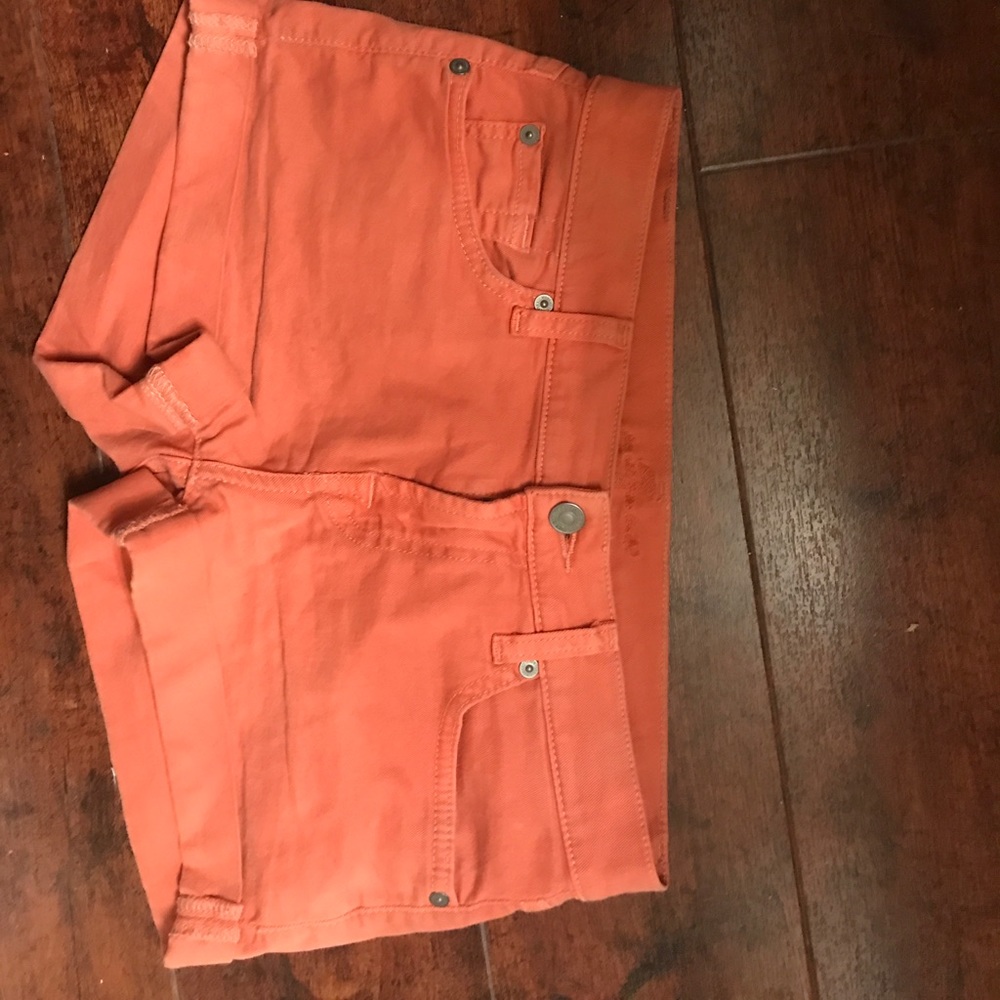 7 for all Mankind Salmon denim shorts