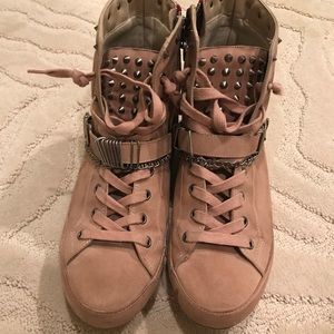 Sam Edelman Alexander Tan High Top Sneakers