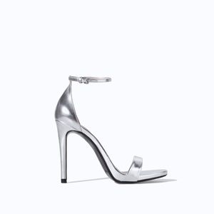 Zara silver heels