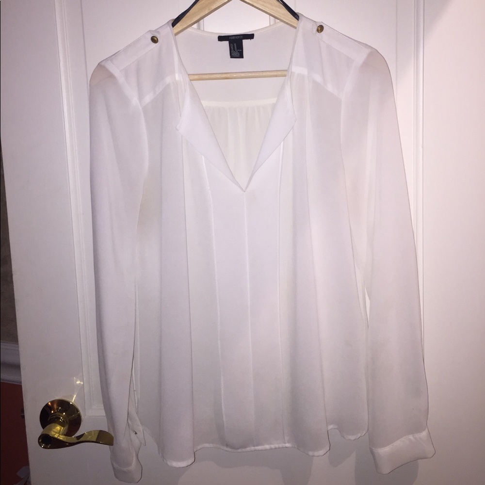 FOREVER21 WHITE BLOUSE