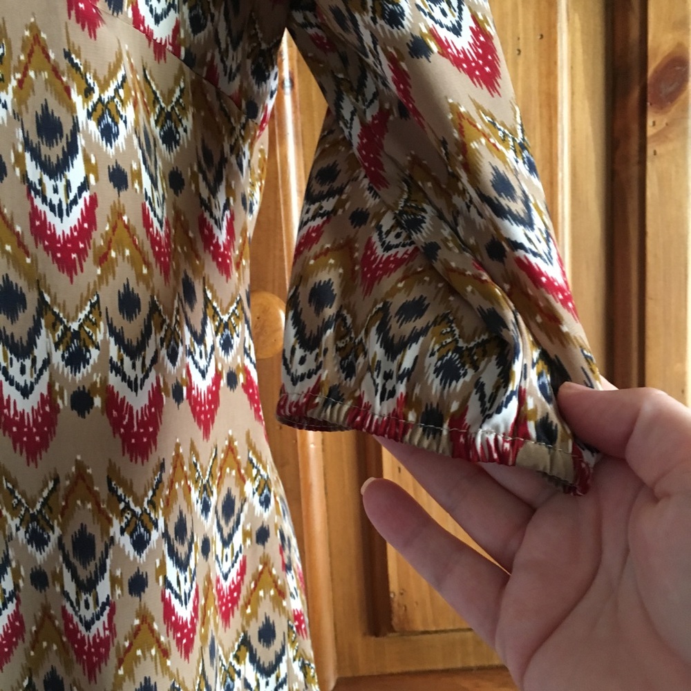 Pink Owl Fitted Dress Fall Small S Zippered - Picture 3 of 5