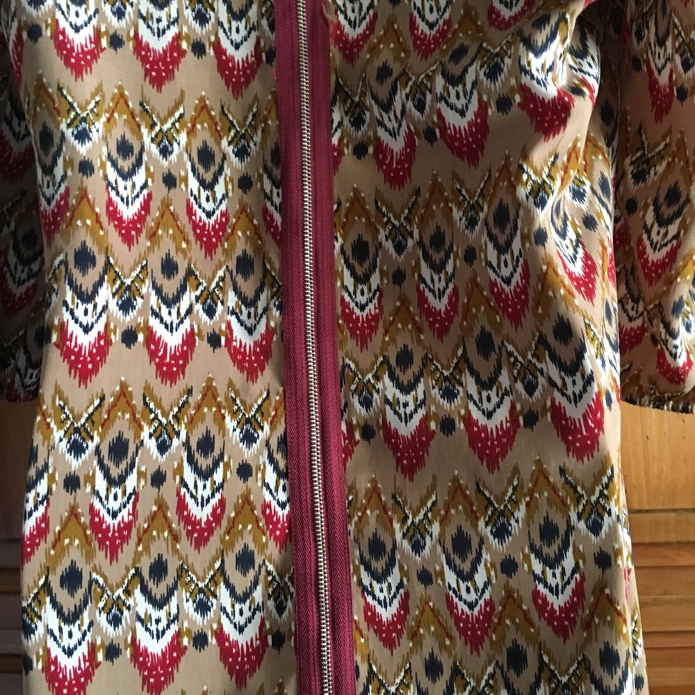 Pink Owl Fitted Dress Fall Small S Zippered - Picture 5 of 5