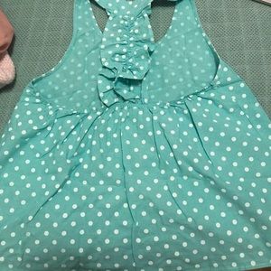 Boutique Tank with Ruffled Back