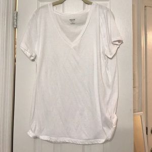 White V-Neck T-shirt