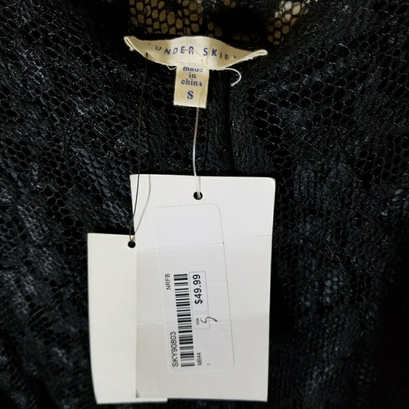 Anthropologie Black Lace Mini - Picture 2 of 4