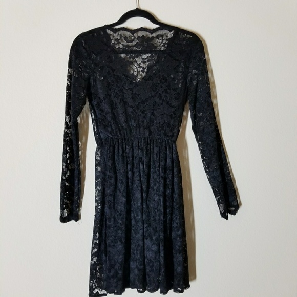 Anthropologie Black Lace Mini - Picture 4 of 4