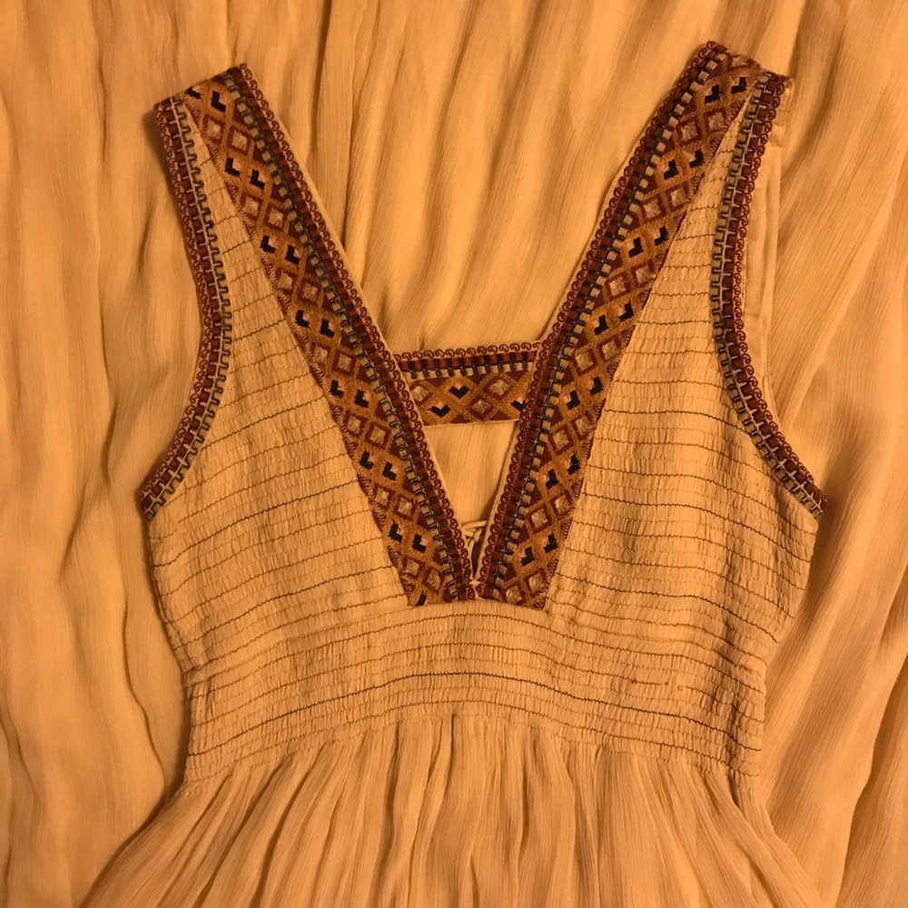 ββπHPπ FREE PEOPLE cream crochet maxi EUC - Picture 3 of 5