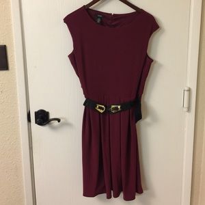 Alfani burgundy dress