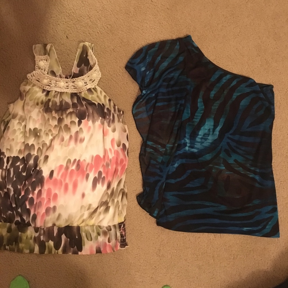 Two dressy shirts for an evening out
