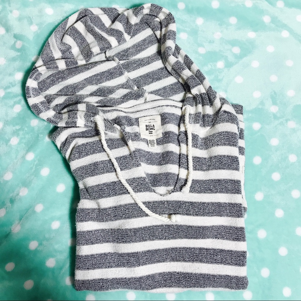 B i l l a b o n g -striped slouched hoodie