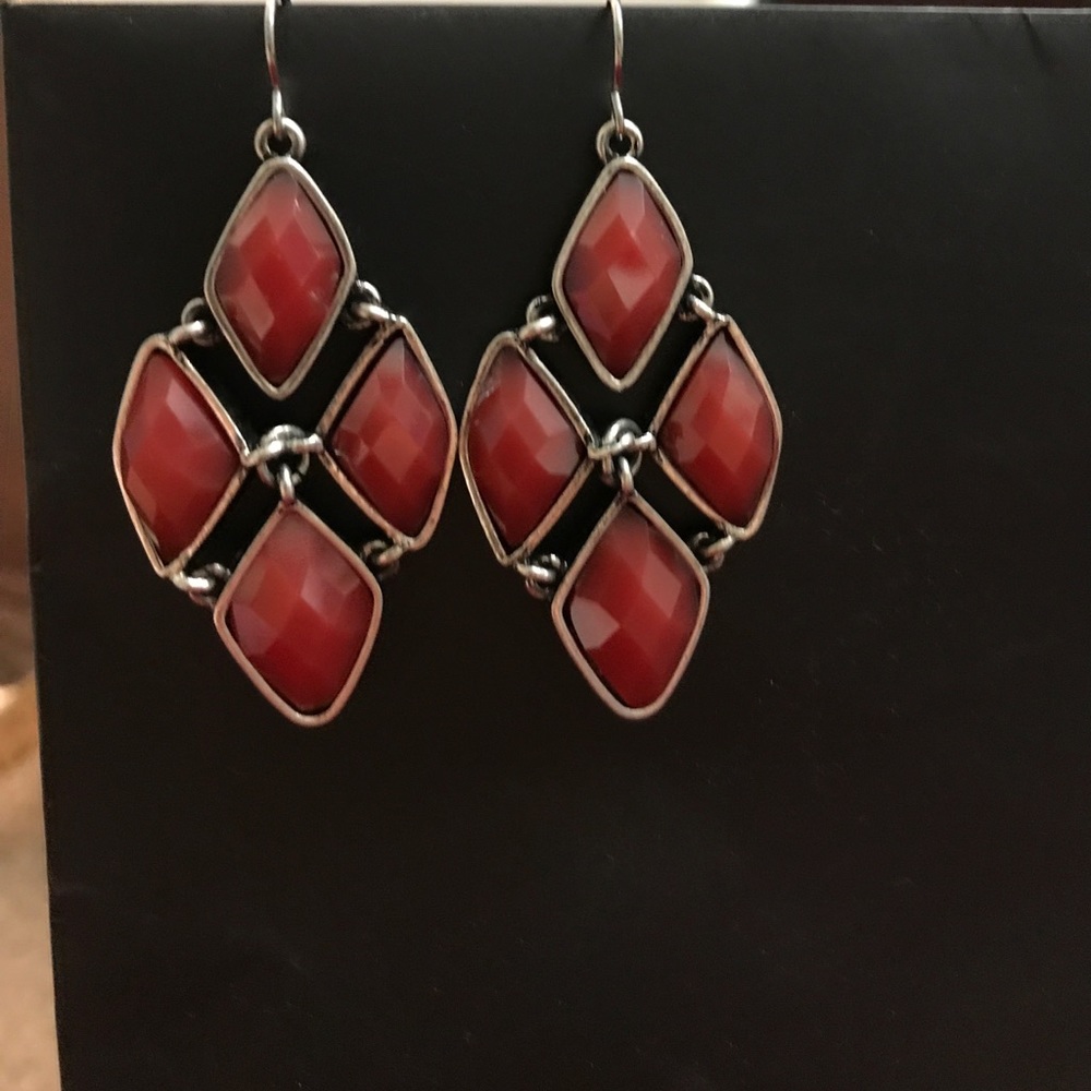 ❤️Linked earrings for pierced ears.