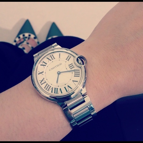 Cartier Ballon bleu stainless steel watch