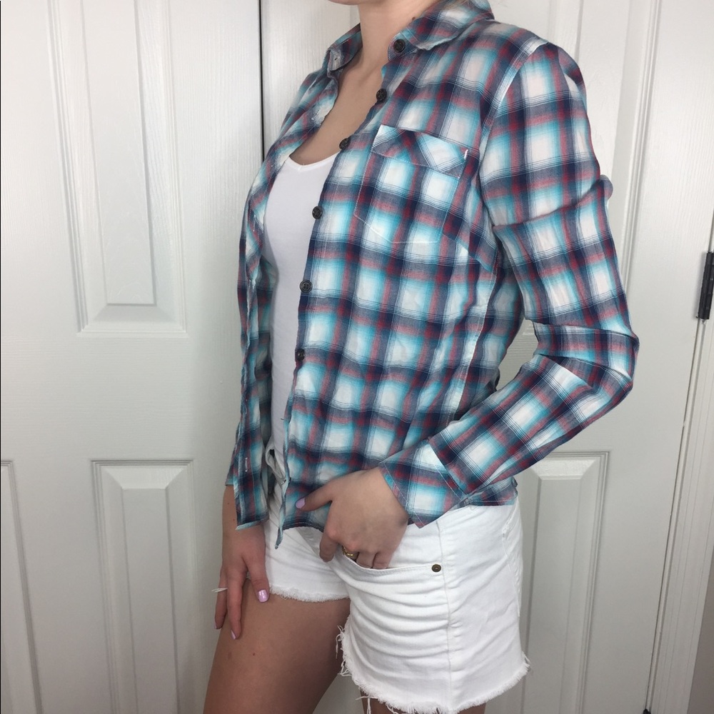 GAP plaid button down shirt
