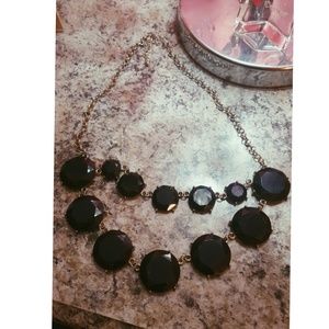 Black statement necklace