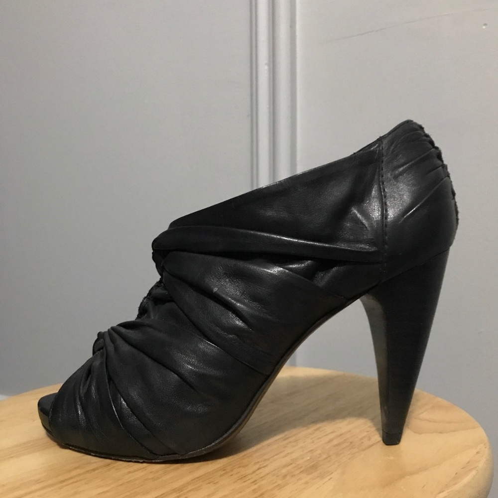 Allsaints Imogen leather wrapped talon heel 7.5