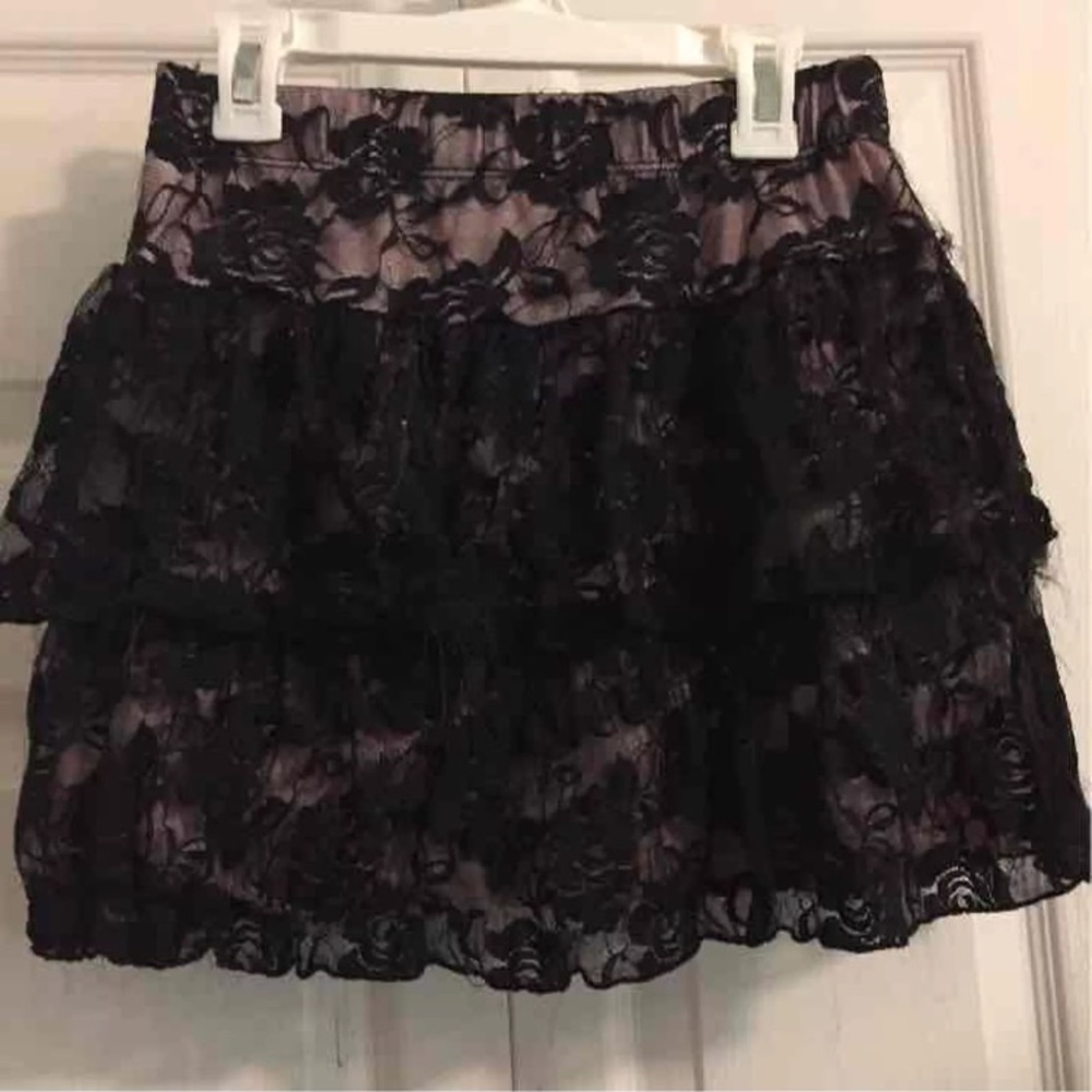 Black and pink skirt