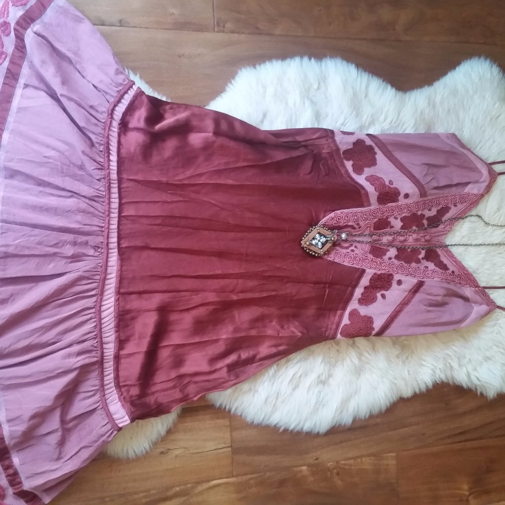 Silk baby doll dress