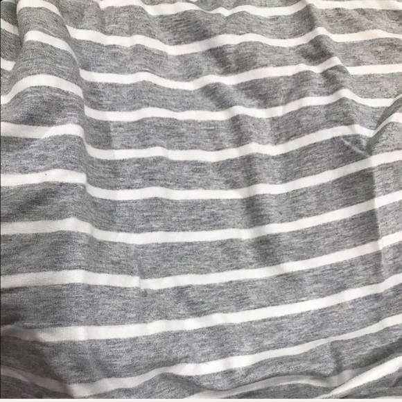 Gray Striped Cowl Neck - Picture 2 of 2