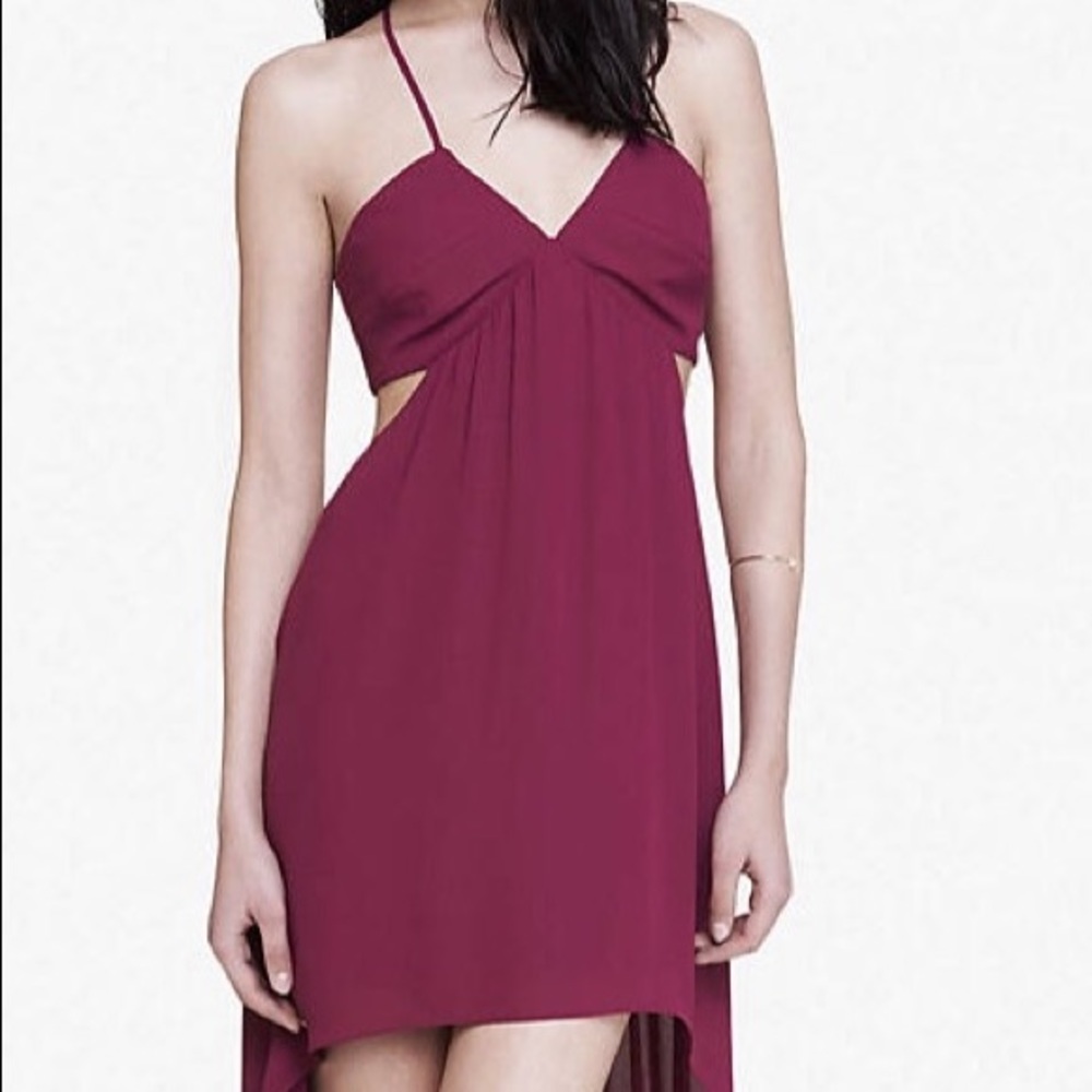 Express hot pink cut out sleeveless dress size 0