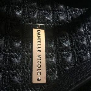 Danielle Nicole black quilted backpack