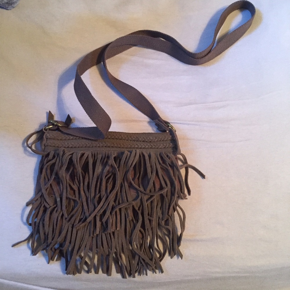 American Eagle Brown Fringe Bag Purse