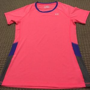 Under Armour Pink Fitted Workout Tshirt