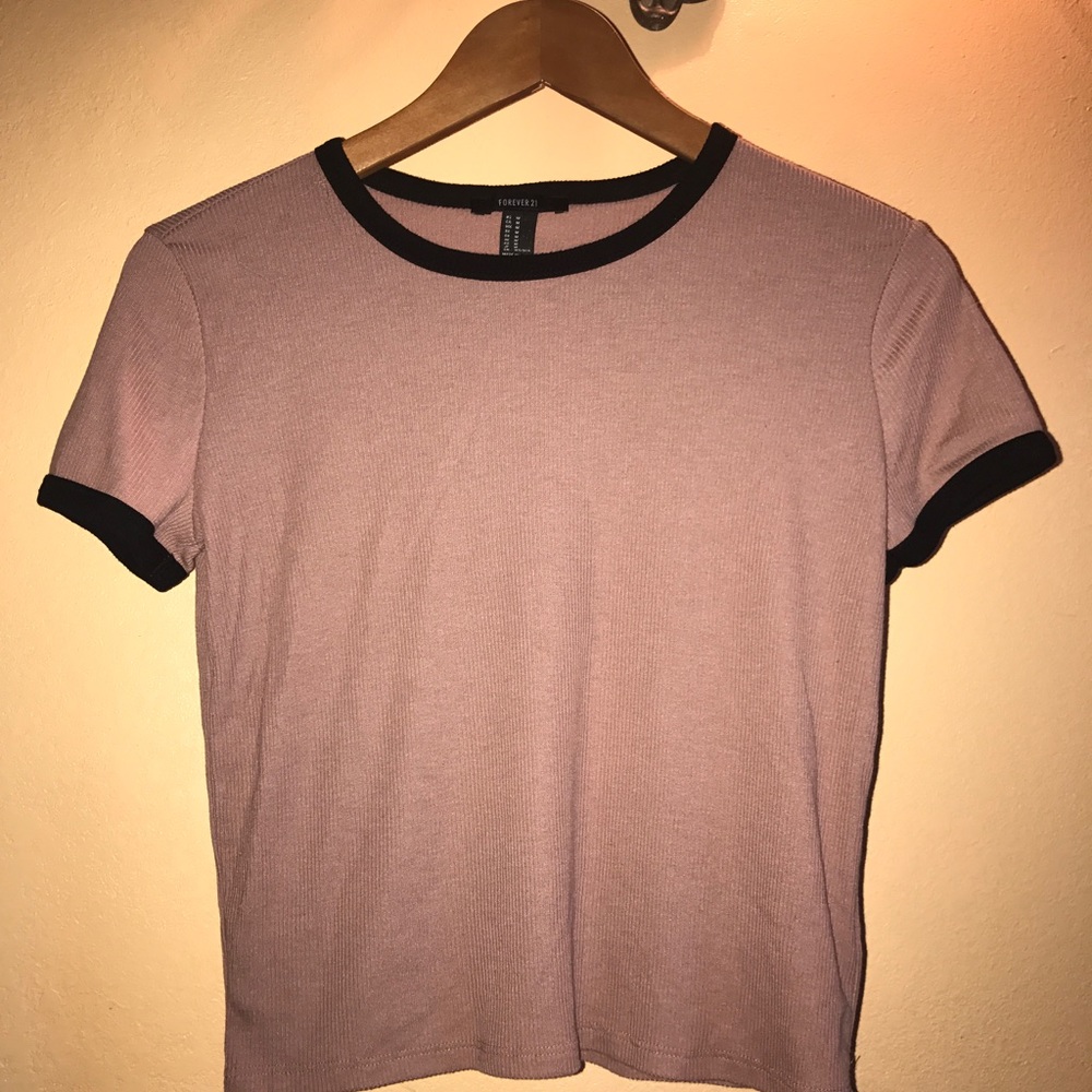 Rose gold crop top