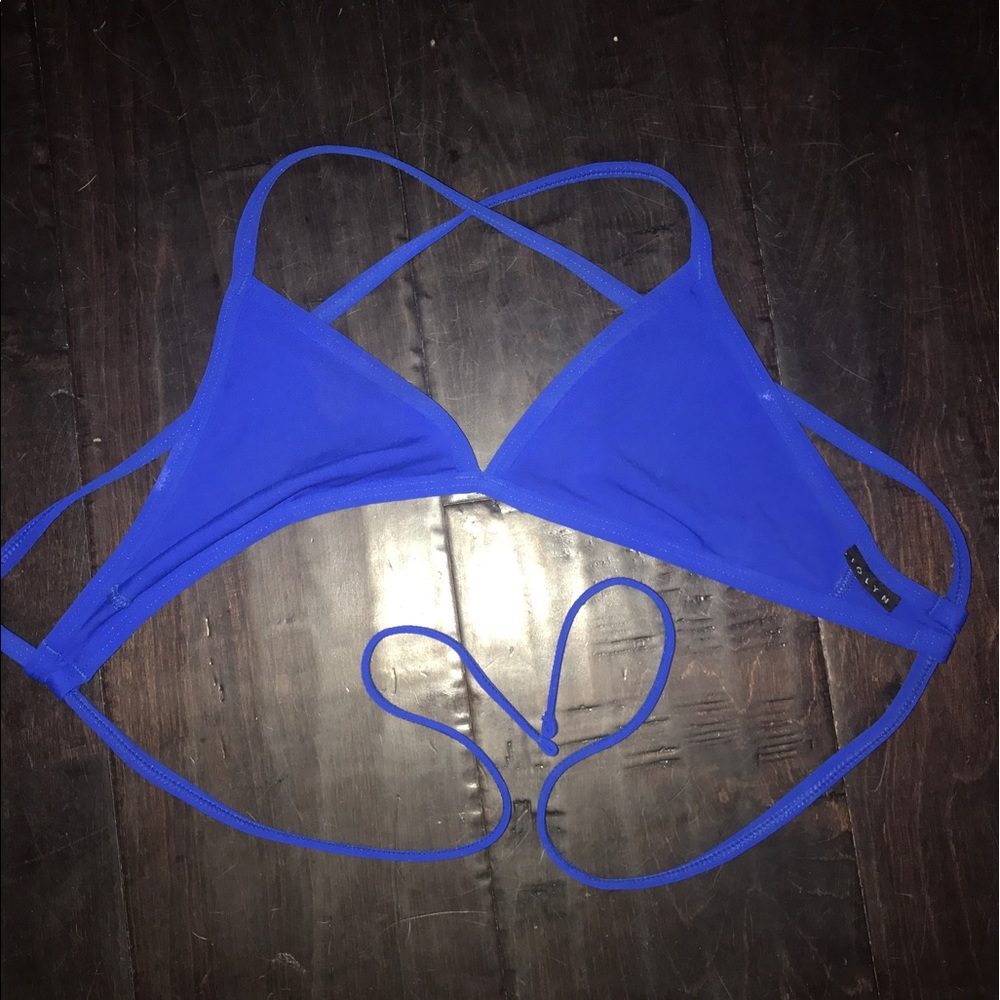 JOLYN electric blue triangle top