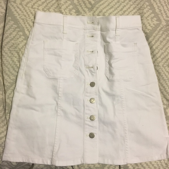 NWT denim button front skirt from madewell - Picture 2 of 2