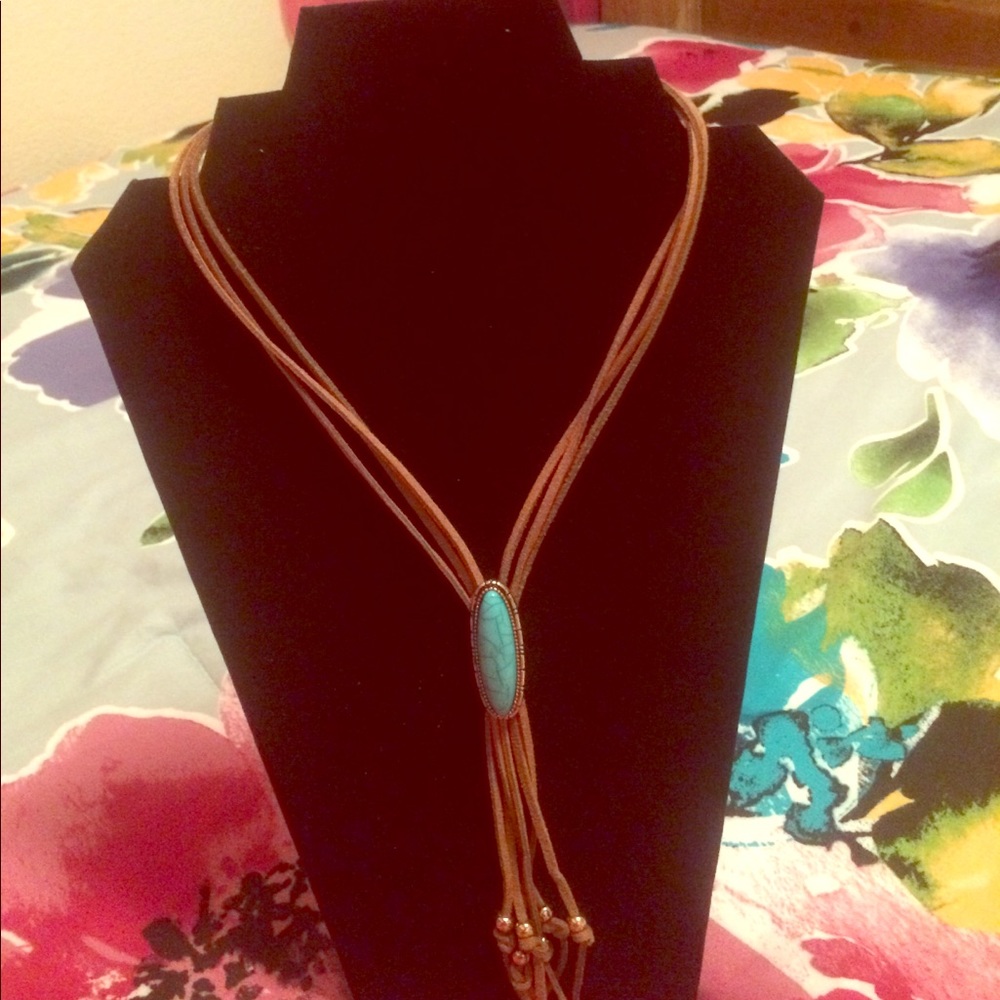 Turquoise Bolo Necklace