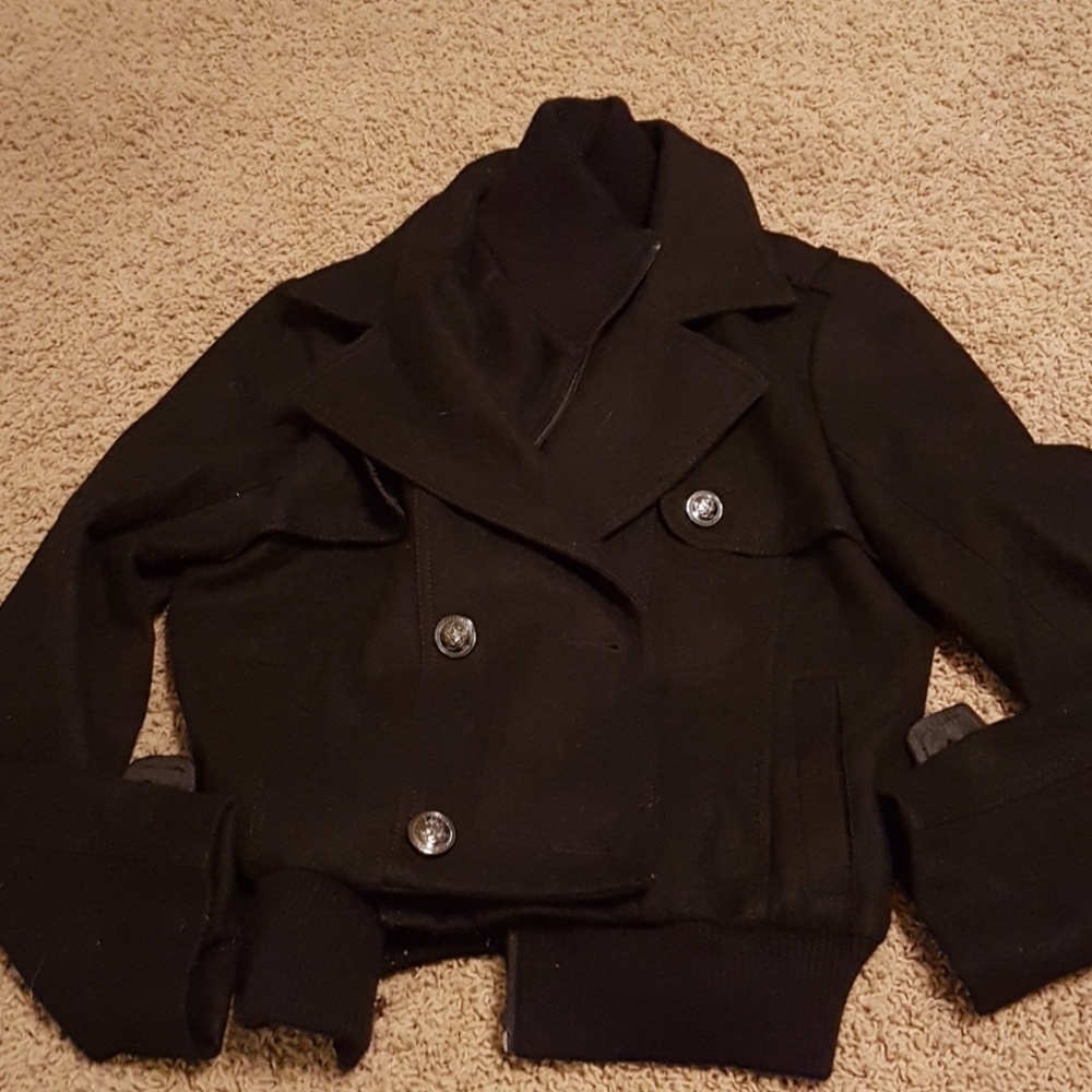 Women's bomber style peacoat