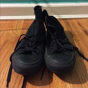 CONVERSE HIGH TOPS - BLACK