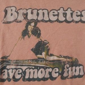 Brunettes have more fun Daisy Duke hazzard shirt