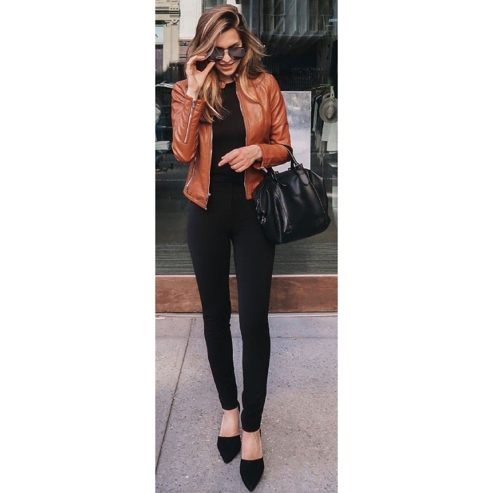 Faux Leather Jacket