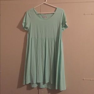 Turquoise Babydoll American Apparel Dress