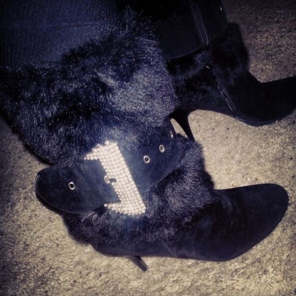 Diamond belt winter boots