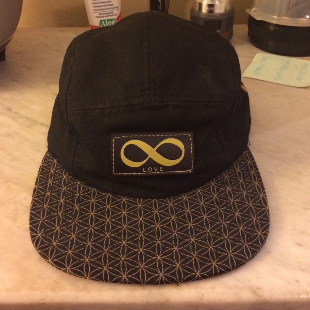 Headspace "Love" Sacred Geometry five panel hat.