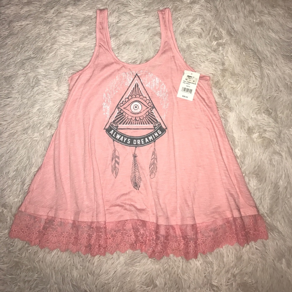 NWT Lace Trim Tank