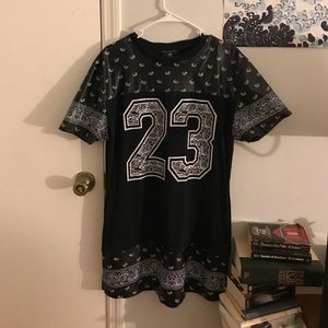 Bandana / jersey style t shirt dress