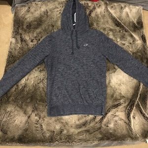 Blue heather Hollister hoodie
