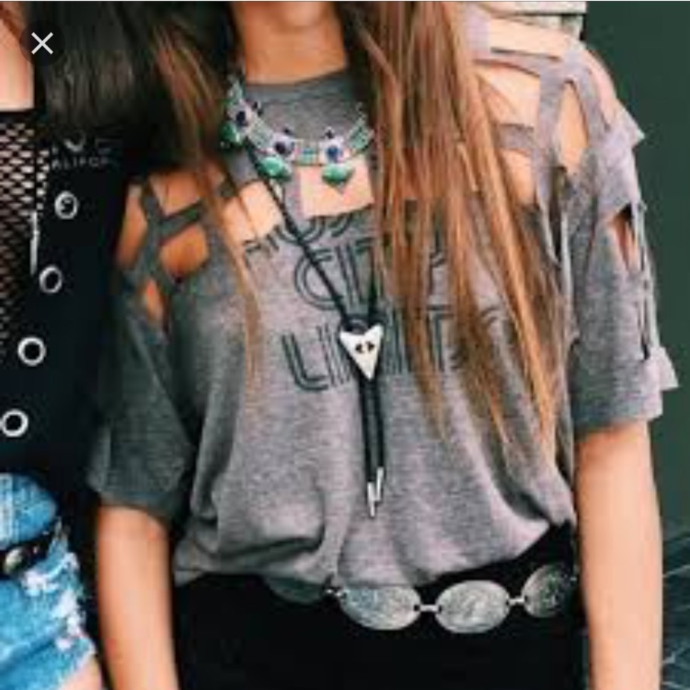 NWT LF holey t shirt